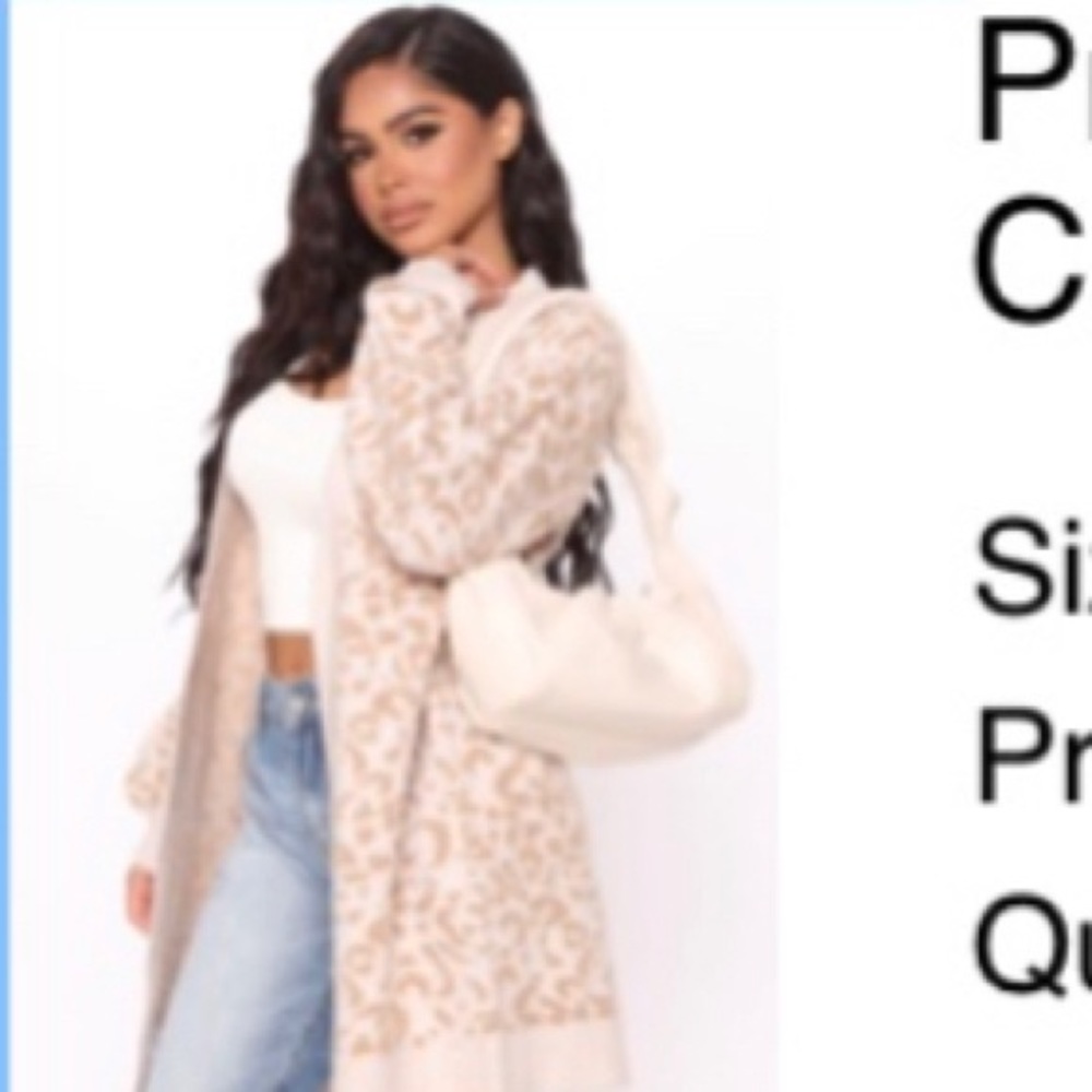 Leopard cheetah print cozy cardigan